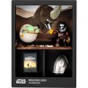 Figurine - FANDROP x STAR WARS - Mandalorian & Grogu - Vitrine avec sc