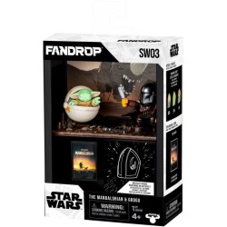 Figurine - FANDROP x STAR WARS - Mandalorian & Grogu - Vitrine avec sc