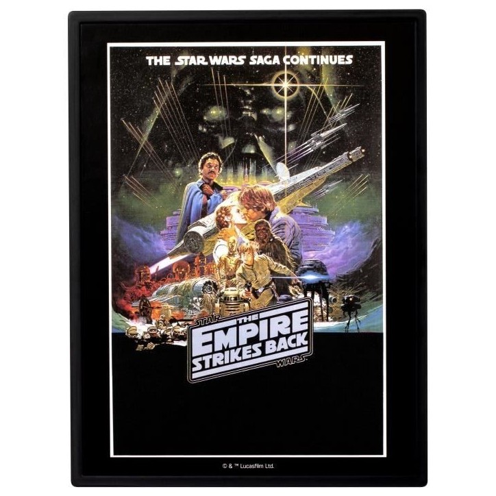 Figurine - FANDROP x STAR WARS - Luke vs Dark Vador - Vitrine avec scene culte + mini affiche - 18 cm Figurine - FANDROP x STAR WARS - Luke vs Dark Vador - Vitrine avec scene culte + mini affiche - 18 cm
