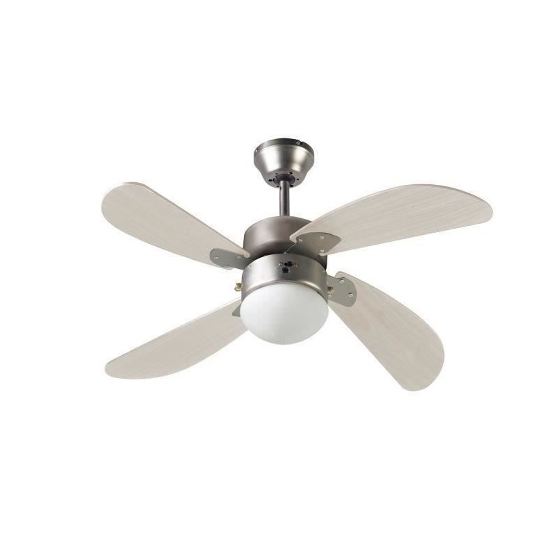 FARELEK - BERMUDES Ø 107 cm - Ventilateur de plafond réversible, 4 p