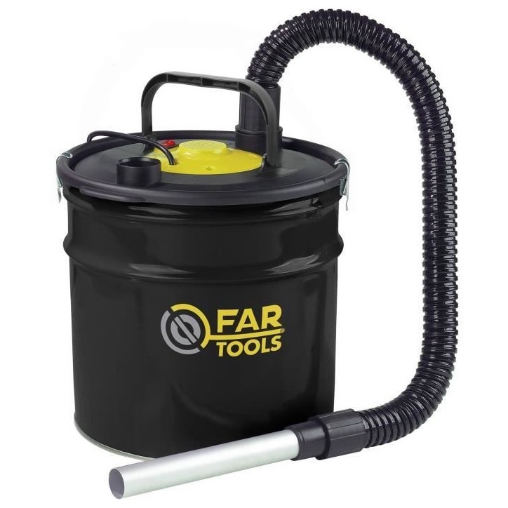 Aspirateur cendres FARTOOLS PRO - AMF 18B - Cuve métal - 18L (livré avec filtre)