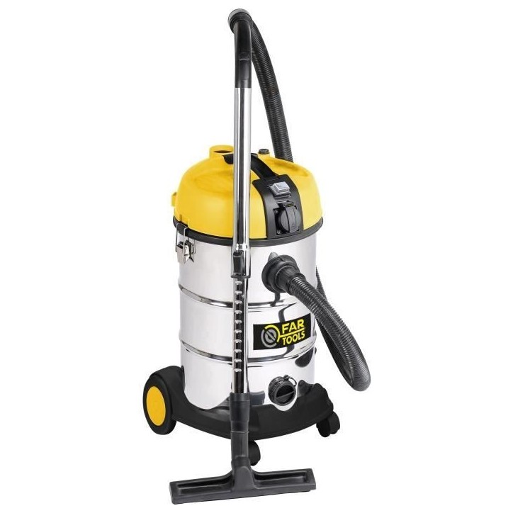Aspirateur eau et poussiere FARTOOLS - NET-UP30-P - Cuve inox - 30L (avec fonction décolmatage) Aspirateur eau et poussiere FARTOOLS - NET-UP30-P - Cuve inox - 30L (avec fonction décolmatage)