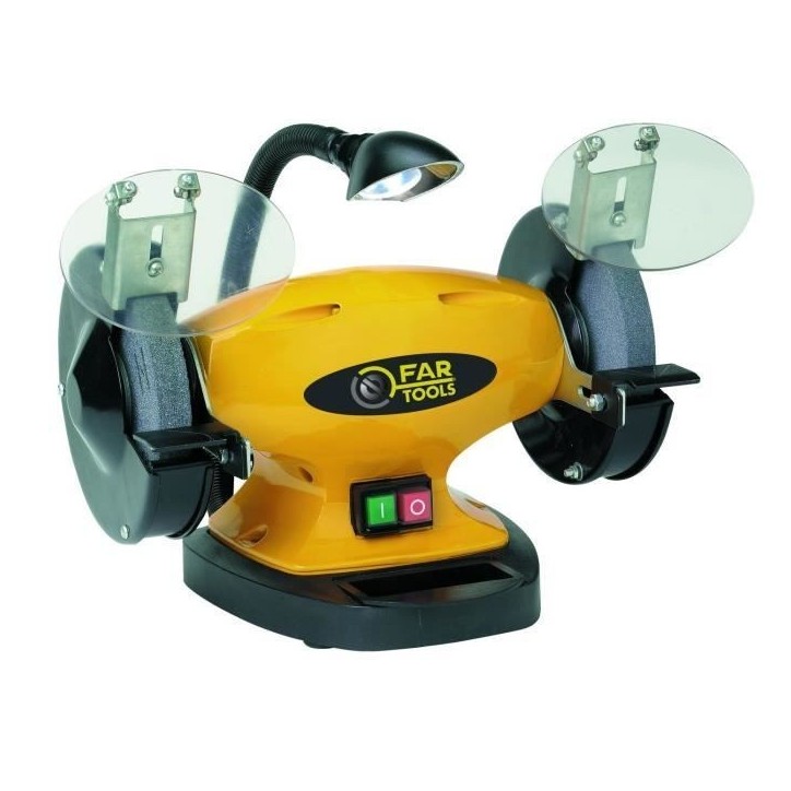 Touret a meuler - FARTOOLS PRO - BG 150B - 400 W - D 150 mm - Jaune - Métal Touret a meuler - FARTOOLS PRO - BG 150B - 400 W - D 150 mm - Jaune - Métal