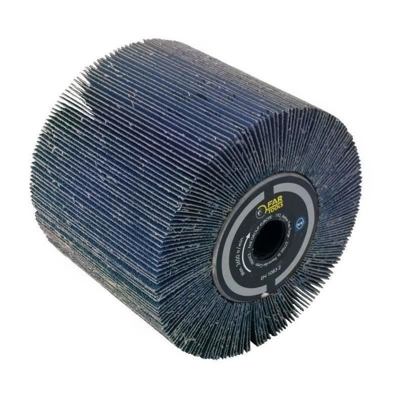 Brosse a lamelles abrasives - FARTOOLS - A120 Ø120mm/L100mm - Oxyde d Brosse a lamelles abrasives - FARTOOLS - A120 Ø120mm/L100mm - Oxyde d