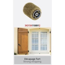Brosse fil laitonné 0,3mm Ø80mm - FARTOOLS - pour décaper/dégriser