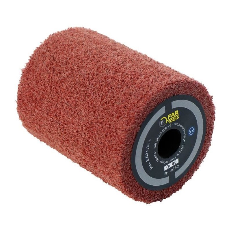 Brosse en fibre synthétique FARTOOLS - Ø80mm - L 100mm - Ponçage/Po Brosse en fibre synthétique FARTOOLS - Ø80mm - L 100mm - Ponçage/Po