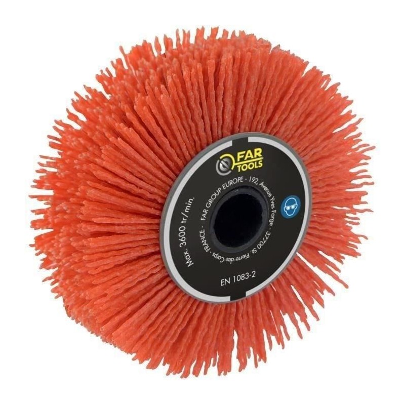 Brosse de précision a nylon abrasif - FARTOOLS - Ø120mm/L20mm - Idé Brosse de précision a nylon abrasif - FARTOOLS - Ø120mm/L20mm - Idé
