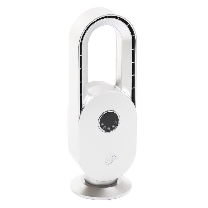 Ventilateur a poser sans pale - FARELEK - SILENT-AIR ARCH - 45W - Blanc et argent - 3 vitesses Ventilateur a poser sans pale - FARELEK - SILENT-AIR ARCH - 45W - Blanc et argent - 3 vitesses