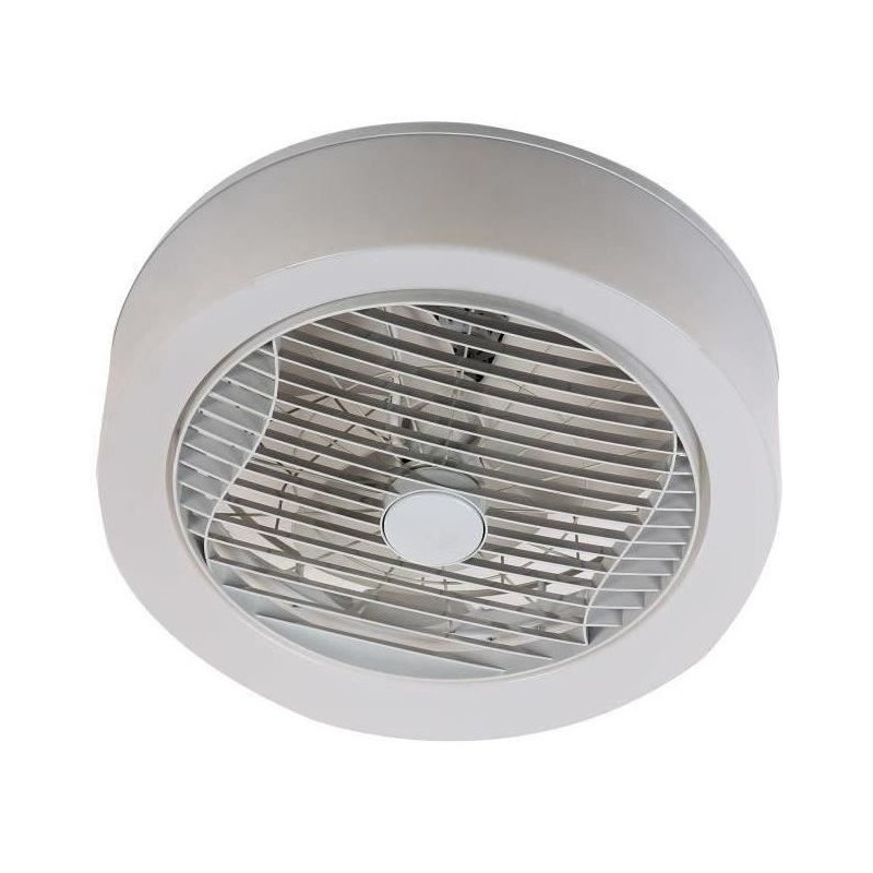 AIR-LIGHT CROWN - Ventilateur de plafond blanc Ø40cm 95W avec couronn
