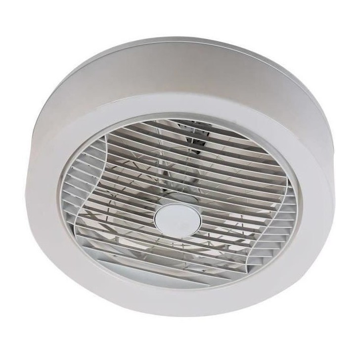 AIR-LIGHT CROWN - Ventilateur de plafond blanc Ø40cm 95W avec couronne d'éclairage LED AIR-LIGHT CROWN - Ventilateur de plafond blanc Ø40cm 95W avec couronne d'éclairage LED