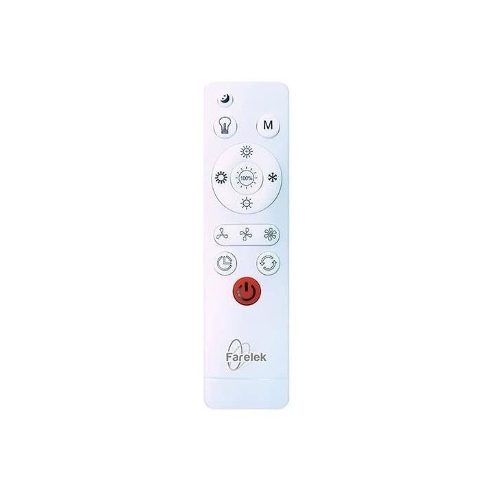 AIR-LIGHT CROWN - Ventilateur de plafond blanc Ø40cm 95W avec couronne d'éclairage LED AIR-LIGHT CROWN - Ventilateur de plafond blanc Ø40cm 95W avec couronne d'éclairage LED