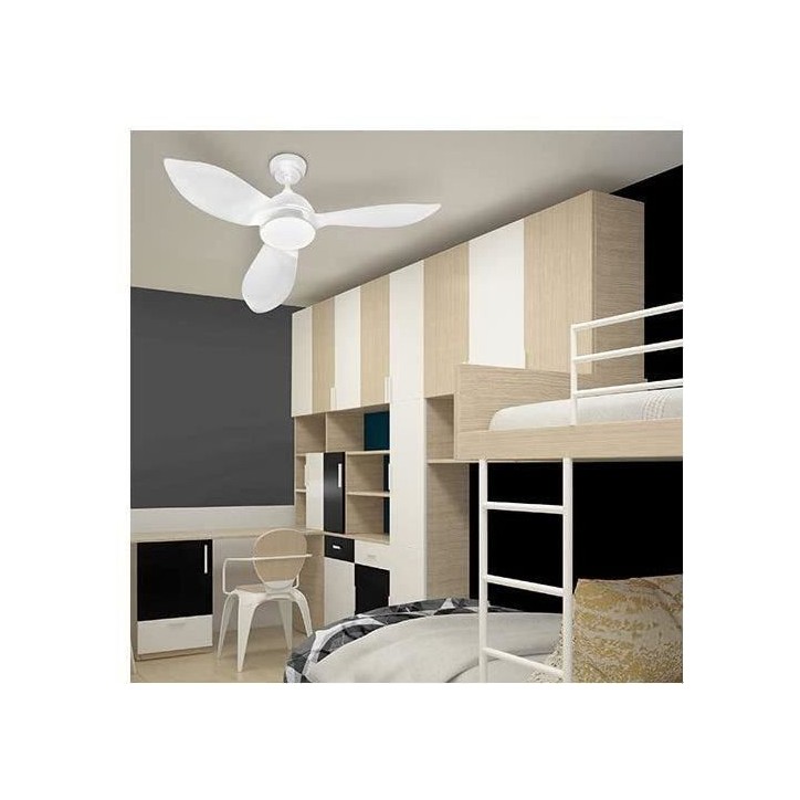 CORSICA Blanc- Ventilateur de plafond Ø116cm 70W + éclairage LED CORSICA Blanc- Ventilateur de plafond Ø116cm 70W + éclairage LED