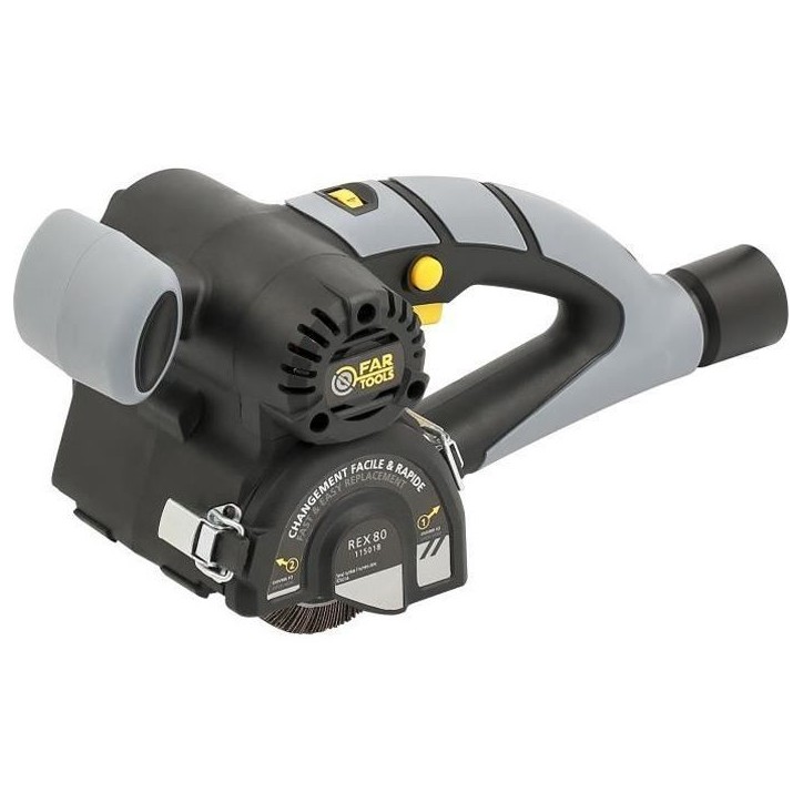 Rénovateur compact 420W brosse a lamelles abrasives Ø80mm Rénovateur compact 420W brosse a lamelles abrasives Ø80mm