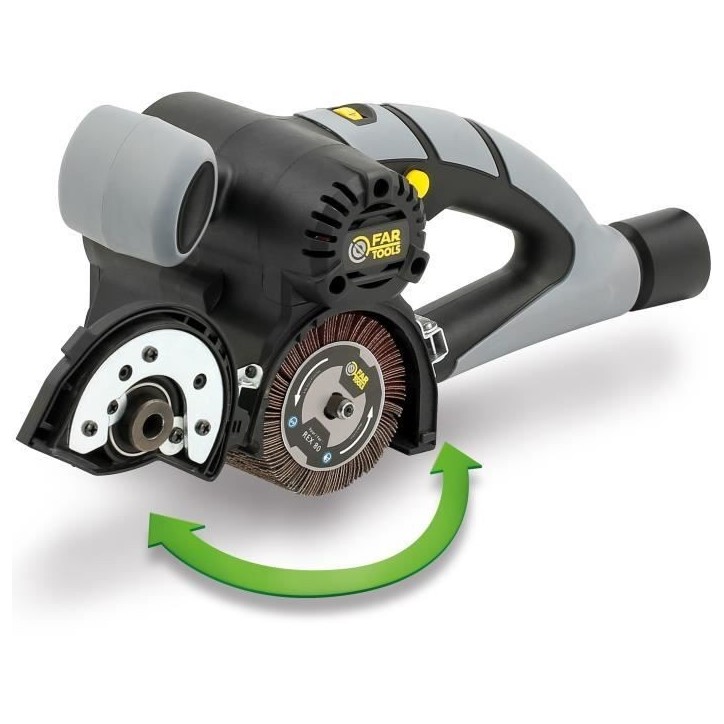 Rénovateur compact 420W brosse a lamelles abrasives Ø80mm Rénovateur compact 420W brosse a lamelles abrasives Ø80mm