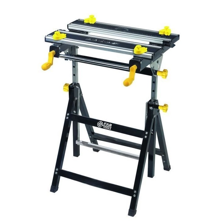 Etabli pliant FARTOOLS PRO - WB 100SB, plateau alu inclinable et hauteur réglable
