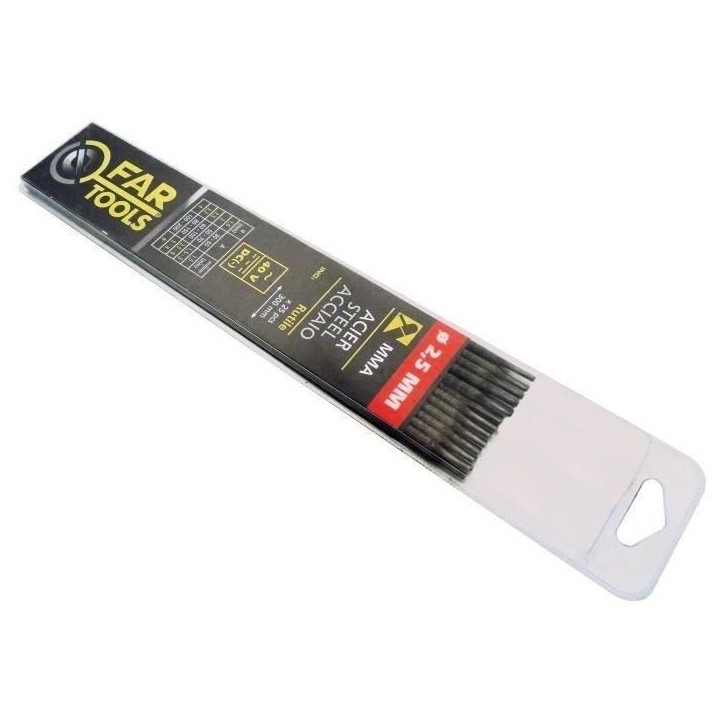 FAR TOOLS Electrode de soudure - Rutile - Ø 2,5 mm - 25 baguettes