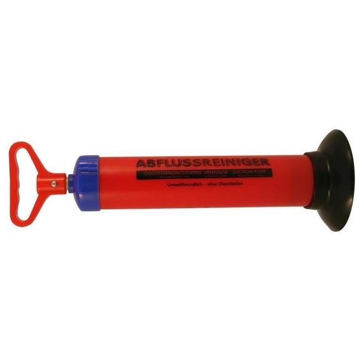 Déboucheur de canalisation a pompe a vide - FARTOOLS - Réservoir 0,65L - Diametres 70mm et 150mm