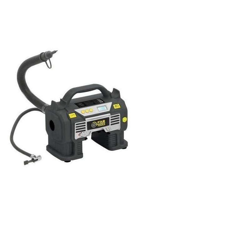 Gonfleur compresseur - FARTOOLS - 18V - 1100KPA - 11Bar - écran digital - indicateur de pression Gonfleur compresseur - FARTOOLS - 18V - 1100KPA - 11Bar - écran digital - indicateur de pression