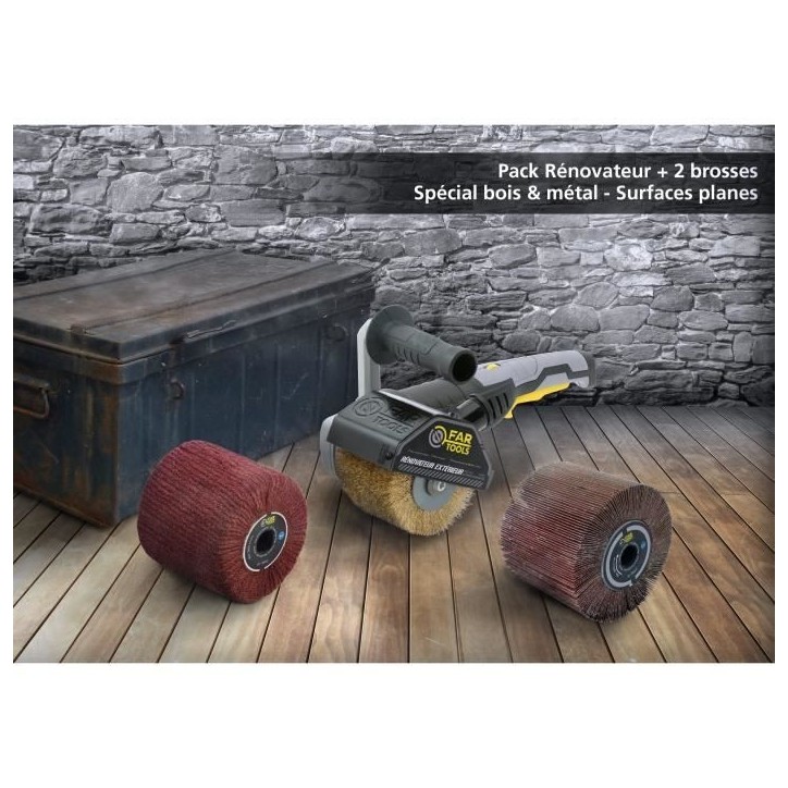 FARTOOLS - Rénovateur REX120C - Spécial bois et métal - Surfaces planes FARTOOLS - Rénovateur REX120C - Spécial bois et métal - Surfaces planes