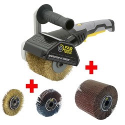FARTOOLS PACK REX120C RENOVATEUR EXTERIEUR + BROSSE METALLIQUE DE PREC