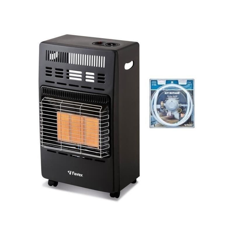 Chauffage d'appoint infrarouge au gaz butane KERN - Allumage par piezo Chauffage d'appoint infrarouge au gaz butane KERN - Allumage par piezo