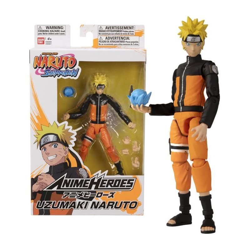 Figurine Anime Heroes Naruto Uzumaki 17 cm - BANDAI - Collectionnez to Figurine Anime Heroes Naruto Uzumaki 17 cm - BANDAI - Collectionnez to