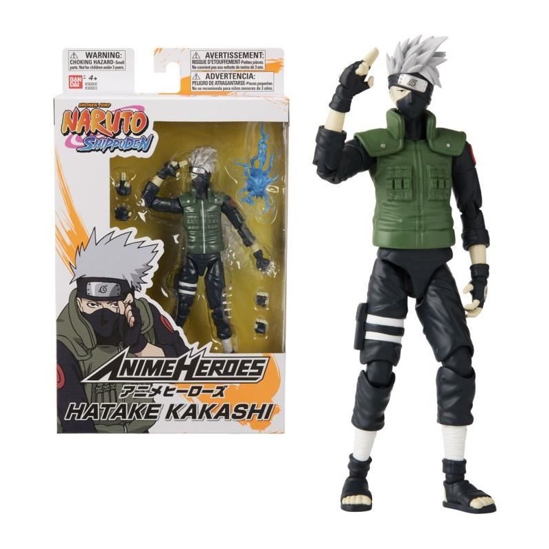 Figurine Anime Heroes 17 cm - Kakashi Hatake - Naruto Shippuden - BAND Figurine Anime Heroes 17 cm - Kakashi Hatake - Naruto Shippuden - BAND