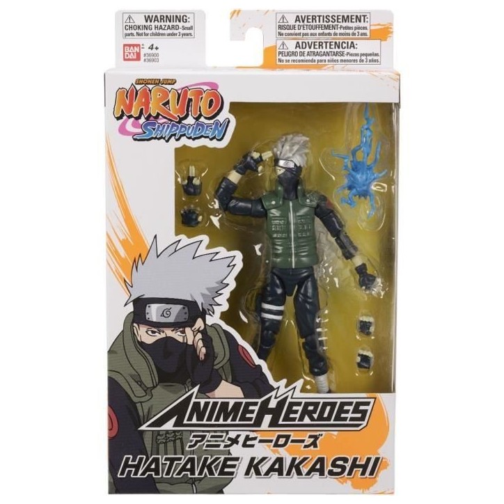 Figurine Anime Heroes 17 cm - Kakashi Hatake - Naruto Shippuden - BANDAI Figurine Anime Heroes 17 cm - Kakashi Hatake - Naruto Shippuden - BANDAI