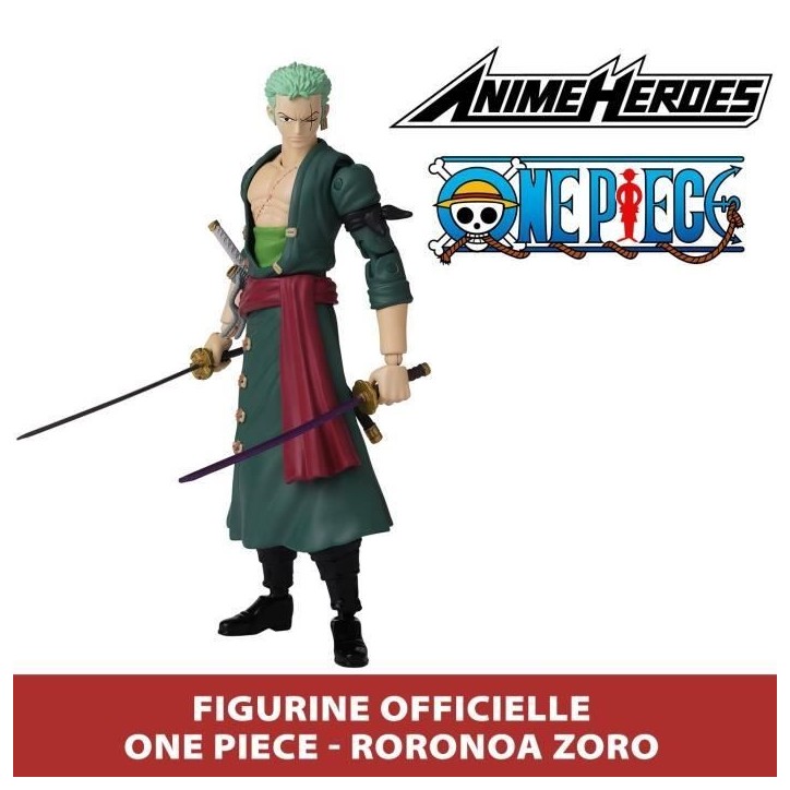 Figurine Anime Heroes 17 cm - Roronoa Zoro - BANDAI One Piece Figurine Anime Heroes 17 cm - Roronoa Zoro - BANDAI One Piece