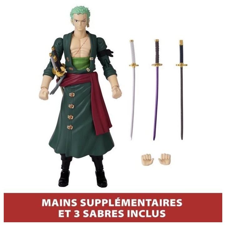 Figurine Anime Heroes 17 cm - Roronoa Zoro - BANDAI One Piece Figurine Anime Heroes 17 cm - Roronoa Zoro - BANDAI One Piece