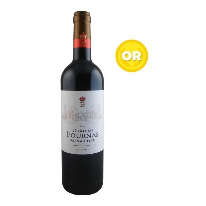 Château Fournas Bernadotte 2011 Haut-Médoc - Vin rouge de Bordeaux