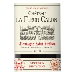 Château La Fleur Calon 2018 Montagne-Saint-Emilion - Vin rouge de Bor