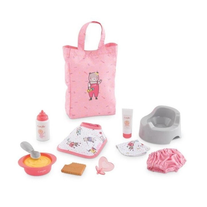 COROLLE - Grand Coffret d'accessoires pour poupon 30 cm - 11 accessoires factices - des 18 mois