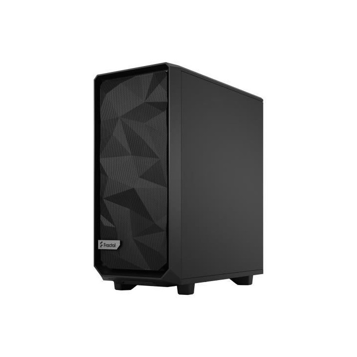FRACTAL DESIGN - Boîtier PC Meshify 2 Compact Noir Panneau Verre Trempé Teinte Claire