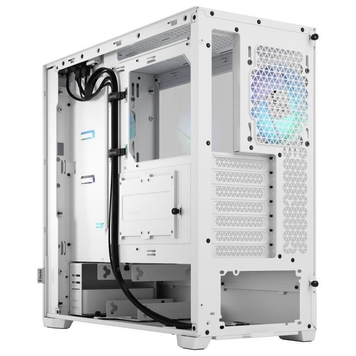 Boîtier PC - FRACTAL DESIGN - Pop Air RGB White TG - Blanc (FD-C-POR1A-01) Boîtier PC - FRACTAL DESIGN - Pop Air RGB White TG - Blanc (FD-C-POR1A-01)