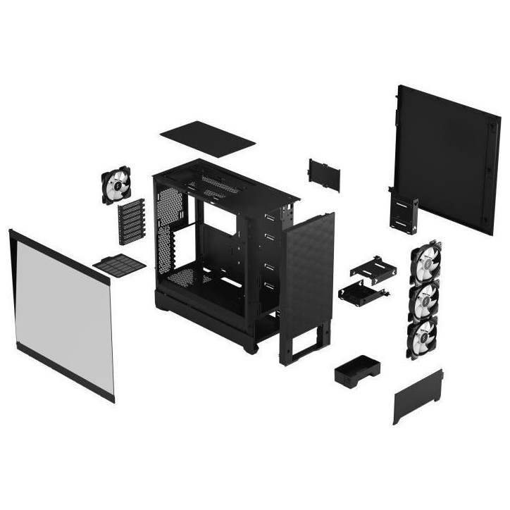 FRACTAL DESIGN - Pop XL Air RGB Black TG - Boîtier PC - Noir (FD-C-POR1X-06)