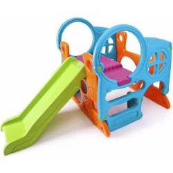 Station de jeux - FEBER - Aire de jeux avec toboggan en plastique anti