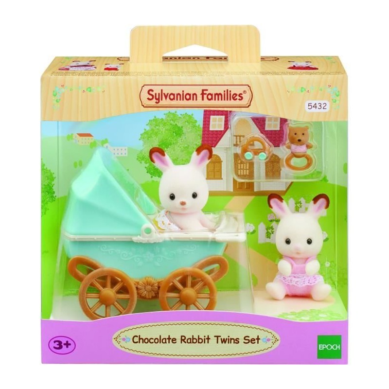 Figurines miniatures - SYLVANIAN FAMILIES - Les jumeaux Lapin Chocolat Figurines miniatures - SYLVANIAN FAMILIES - Les jumeaux Lapin Chocolat