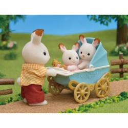 Figurines miniatures - SYLVANIAN FAMILIES - Les jumeaux Lapin Chocolat
