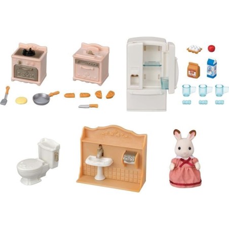 Set d'ameublement cosy cottage et maman - SYLVANIAN FAMILIES - 5449 -