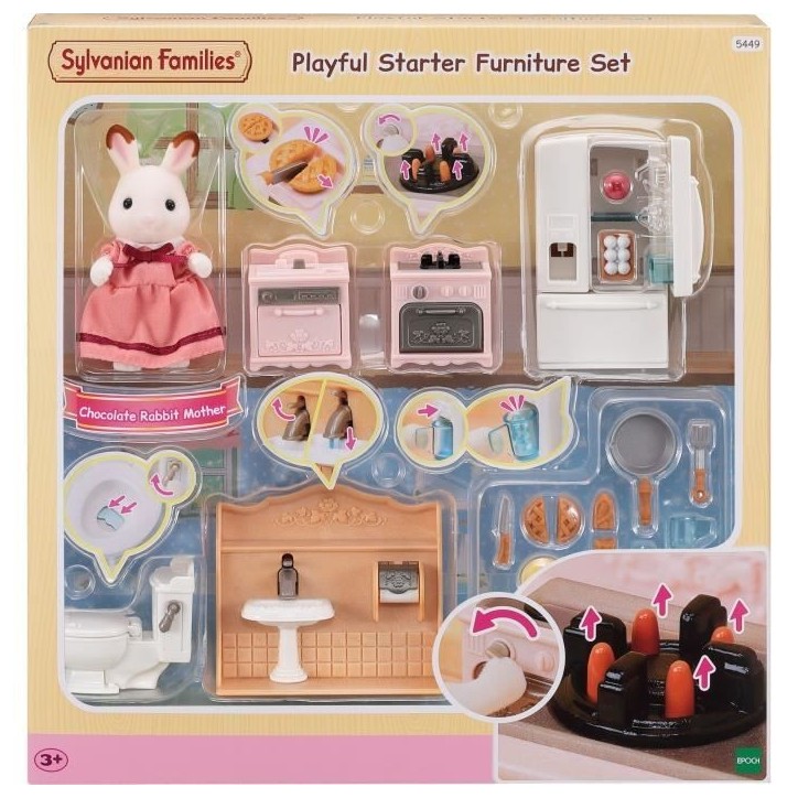 Set d'ameublement cosy cottage et maman - SYLVANIAN FAMILIES - 5449 - Mixte - A partir de 3 ans Set d'ameublement cosy cottage et maman - SYLVANIAN FAMILIES - 5449 - Mixte - A partir de 3 ans
