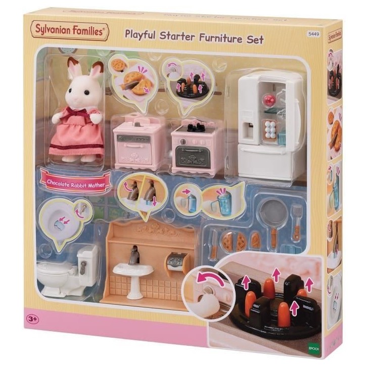 Set d'ameublement cosy cottage et maman - SYLVANIAN FAMILIES - 5449 - Mixte - A partir de 3 ans Set d'ameublement cosy cottage et maman - SYLVANIAN FAMILIES - 5449 - Mixte - A partir de 3 ans