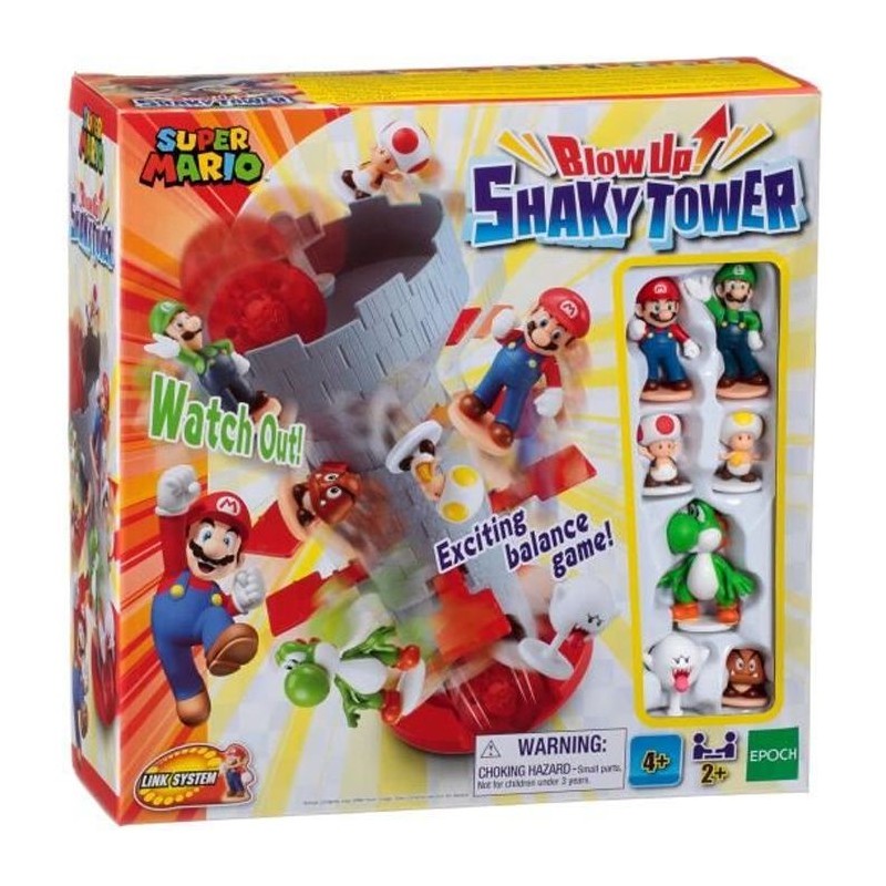 SUPER MARIO Blow Up! Shaky tower - Jeu de société - EPOCH - 7356 SUPER MARIO Blow Up! Shaky tower - Jeu de société - EPOCH - 7356