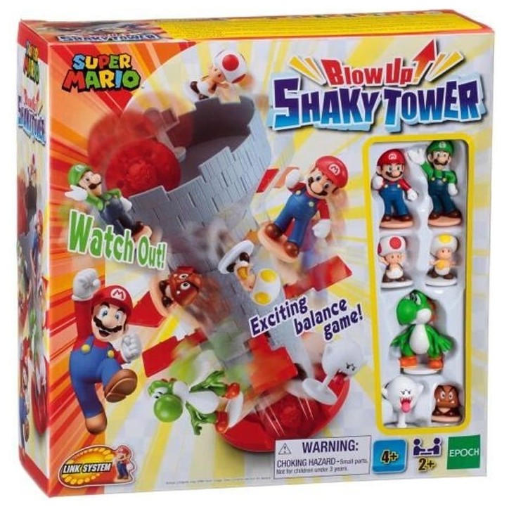 SUPER MARIO Blow Up! Shaky tower - Jeu de société - EPOCH - 7356 SUPER MARIO Blow Up! Shaky tower - Jeu de société - EPOCH - 7356