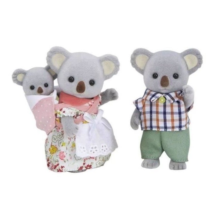 Famille Koala Sylvanian - SYLVANIAN FAMILIES - 5310 - Articulée et Habillée - Gris Famille Koala Sylvanian - SYLVANIAN FAMILIES - 5310 - Articulée et Habillée - Gris