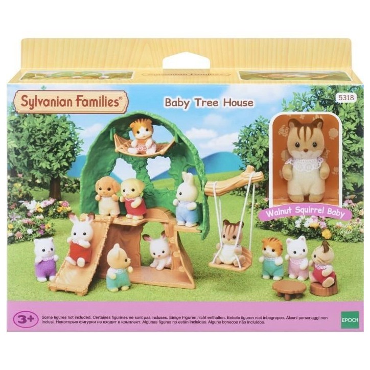 Figurines miniatures - SYLVANIAN FAMILIES - La cabane des bébés - Toboggan, balançoire, hamac Figurines miniatures - SYLVANIAN FAMILIES - La cabane des bébés - Toboggan, balançoire, hamac