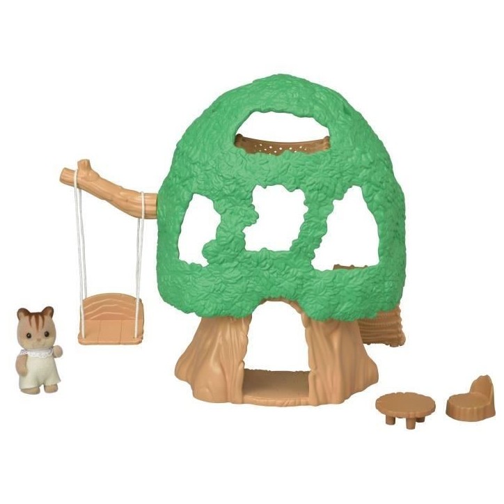 Figurines miniatures - SYLVANIAN FAMILIES - La cabane des bébés - Toboggan, balançoire, hamac Figurines miniatures - SYLVANIAN FAMILIES - La cabane des bébés - Toboggan, balançoire, hamac