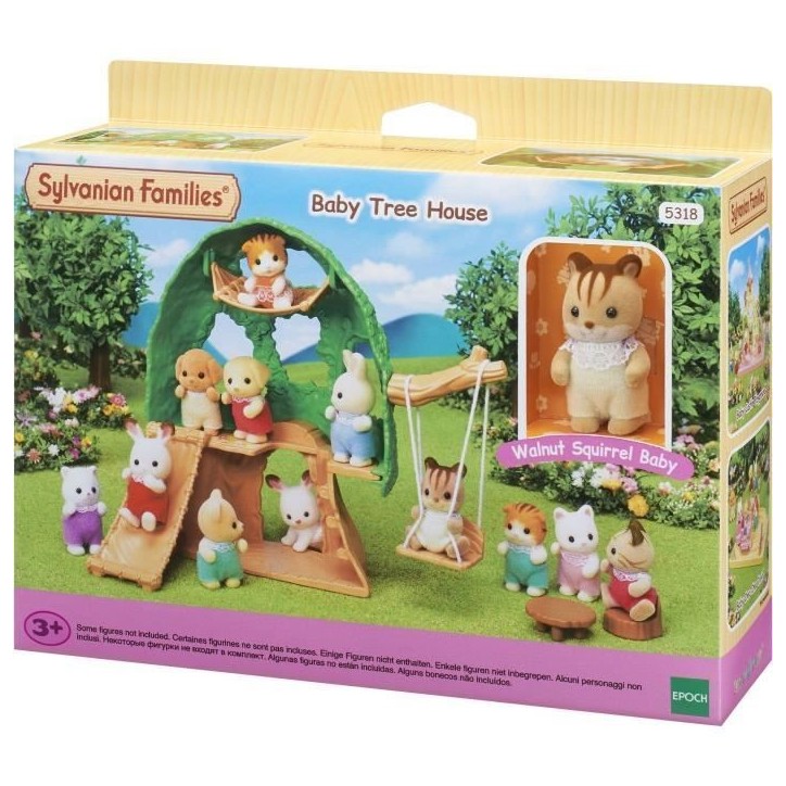 Figurines miniatures - SYLVANIAN FAMILIES - La cabane des bébés - Toboggan, balançoire, hamac Figurines miniatures - SYLVANIAN FAMILIES - La cabane des bébés - Toboggan, balançoire, hamac