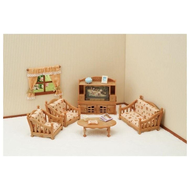 Figurines miniatures - SYLVANIAN FAMILIES - 5339 - La piece a vivre - Meubles et accessoires pour enfants Figurines miniatures - SYLVANIAN FAMILIES - 5339 - La piece a vivre - Meubles et accessoires pour enfants