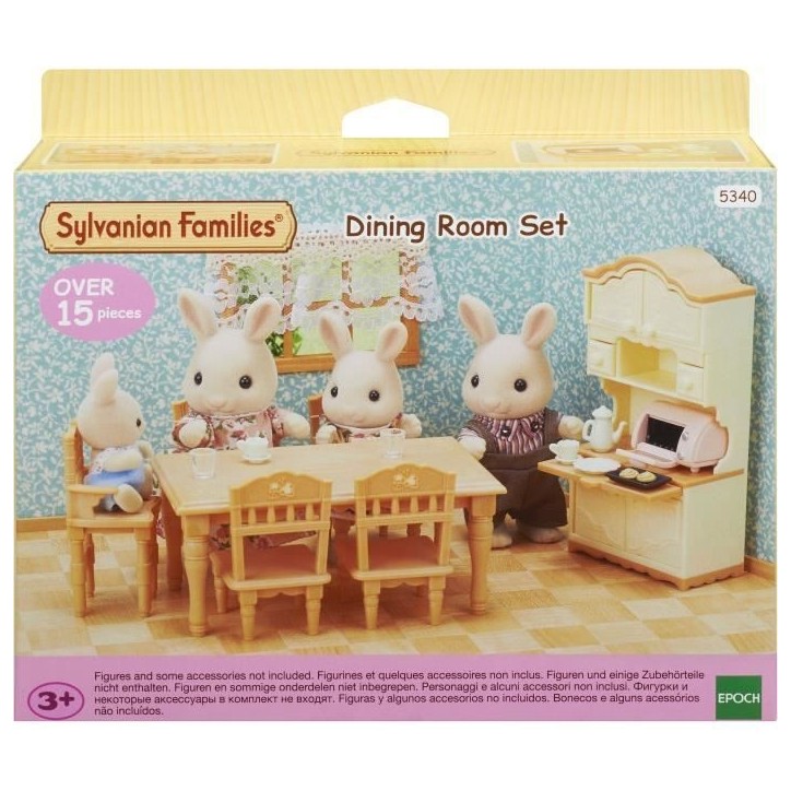 Figurines miniatures - SYLVANIAN FAMILIES - La salle a manger - Set complet pour meubler une salle a manger Figurines miniatures - SYLVANIAN FAMILIES - La salle a manger - Set complet pour meubler une salle a manger